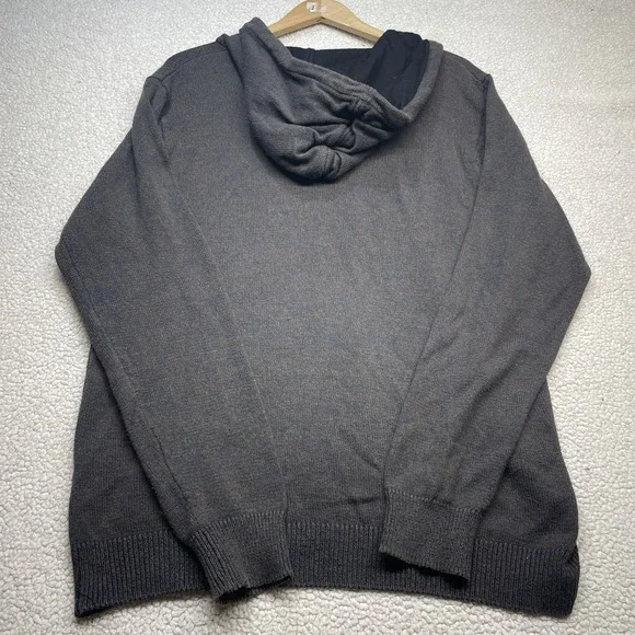 Hippy Tree Nomad Division Hoodie Men's XL Brown Knit Pocket Outdoor - Picture 8 of 9